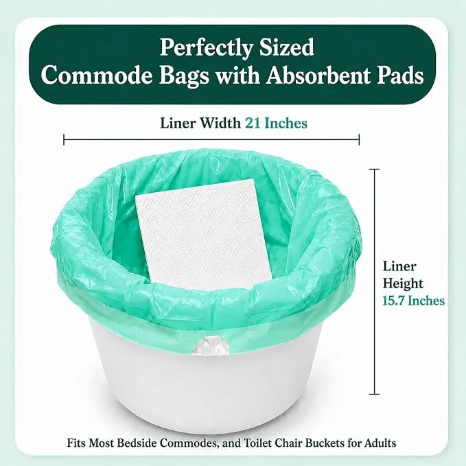 Disposable Commode Liners (Universal Fit) angle 2