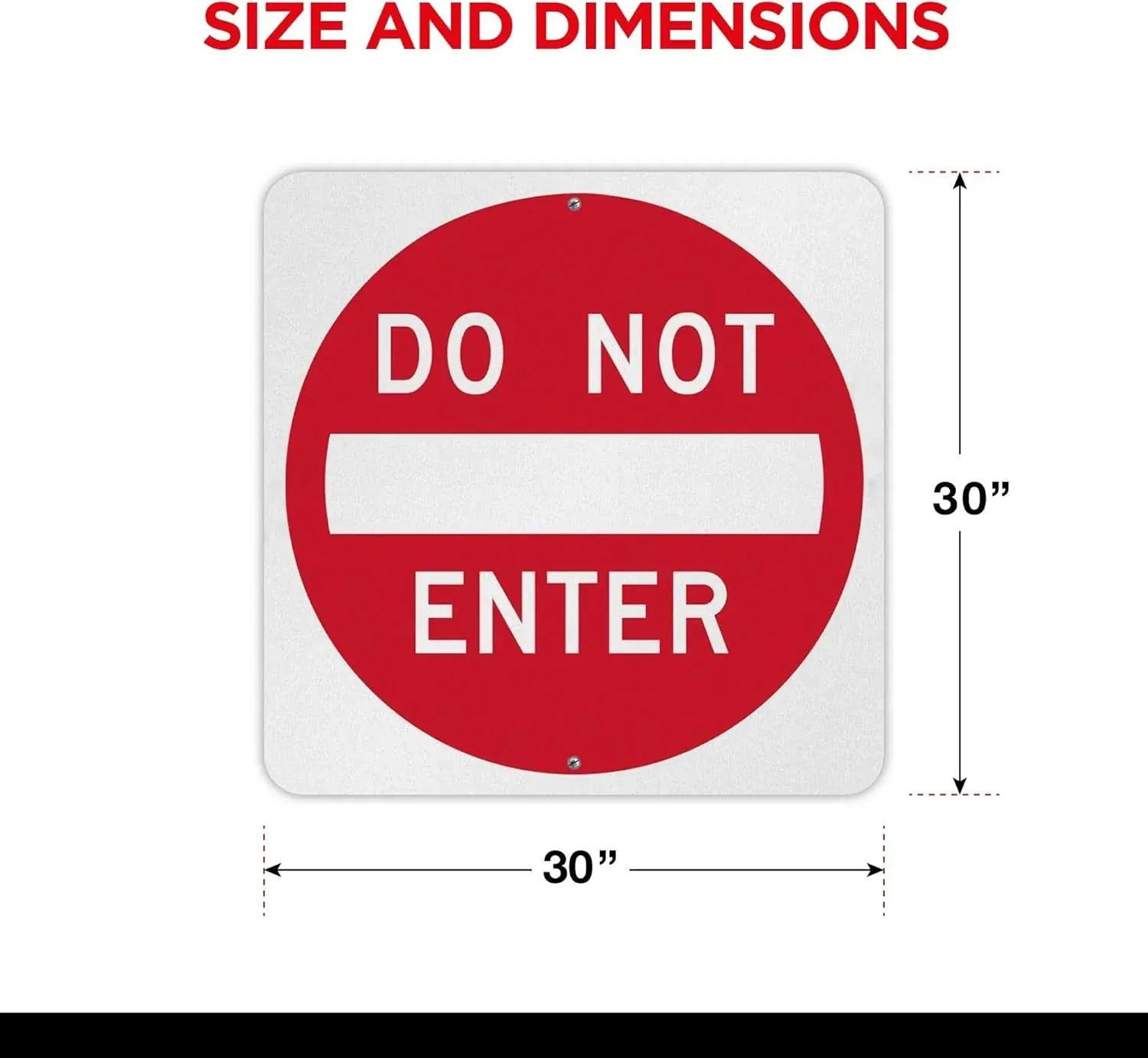 Do Not Enter Sign angle 2