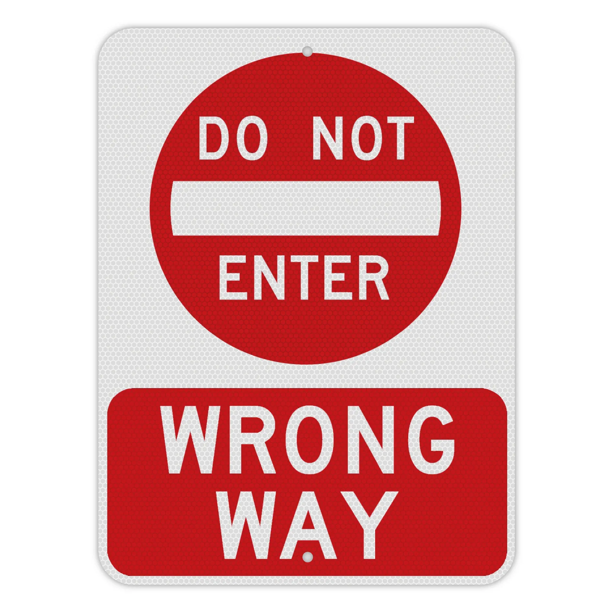 Do Not Enter / Wrong Way Sign