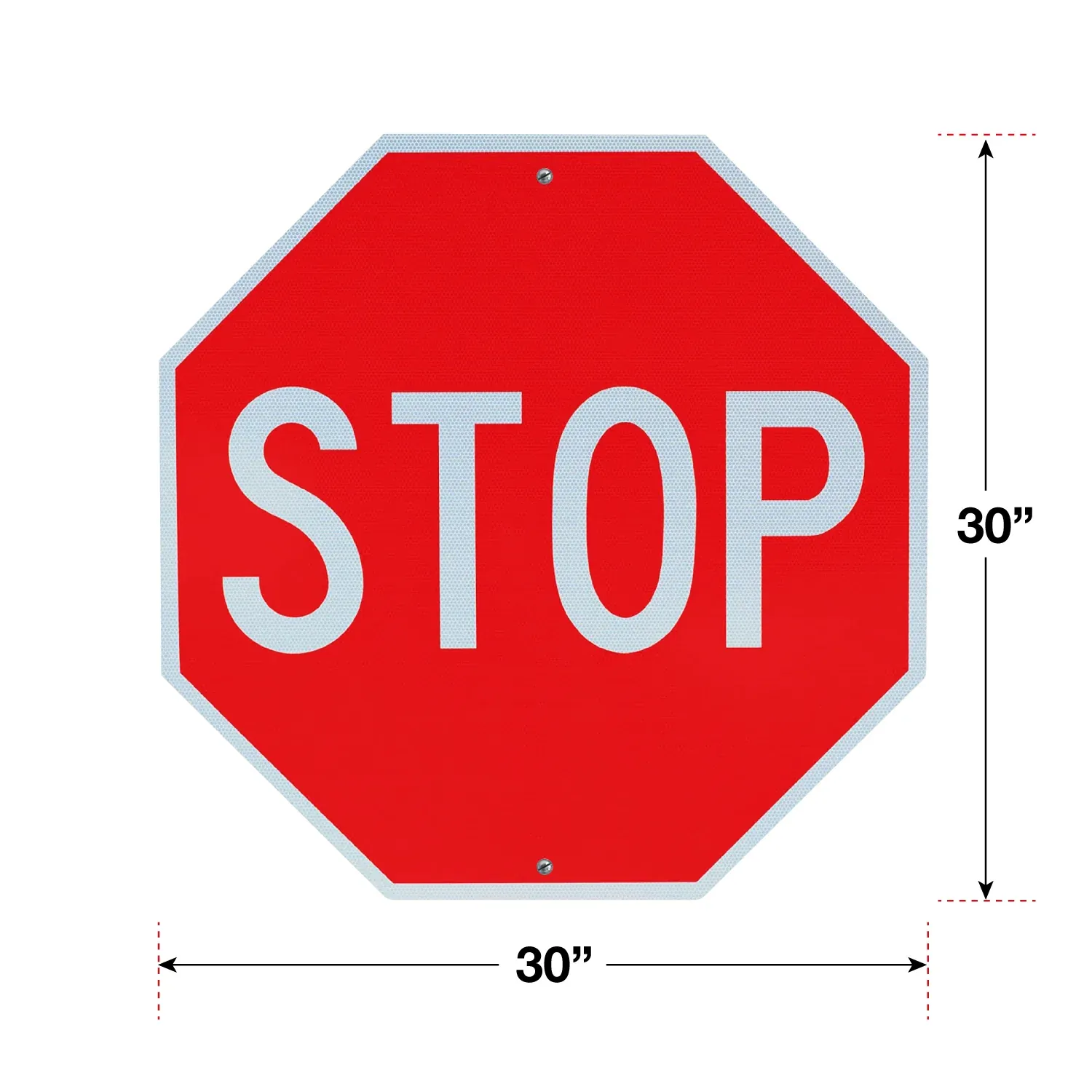 Stop Sign 30" × 30" angle 2